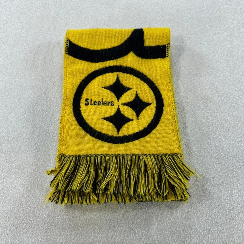 Forever Collectibles Black and Yellow Pittsburg Steelers Scarf 48” Length